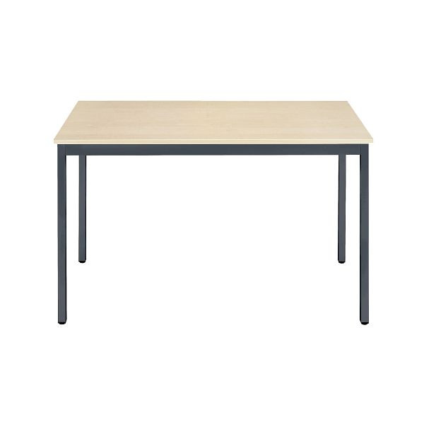 Bisley Mehrzwecktisch, Breite 1200 mm, Tiefe 800 mm, 25mm Tischstärke, 334 anthrazitgrau x MP ahorn, MTC251208MP334