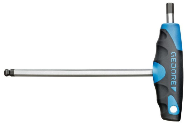 GEDORE Winkelschraubendreher mit 2K-T-Griff für Innensechskantschrauben, 3 mm, 2498618