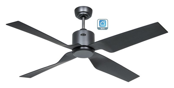 CasaFan Deckenventilator Eco Dynamix II Lack basaltgrau-Lack basaltgrau WiFi, 313275W