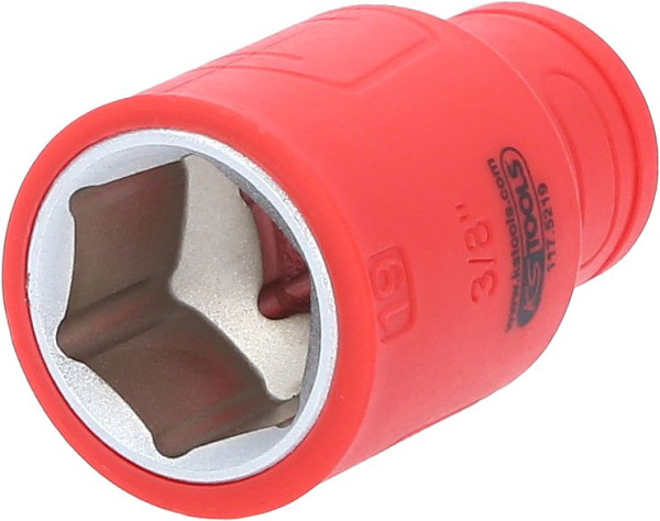 KS Tools 3/8" Isolierte Stecknuss, 19 mm, 117.5219, 4042146910702