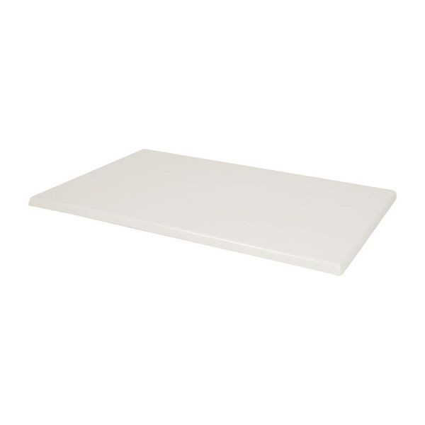 Bolero Rechteckige Tischplatte Weiß, CW132