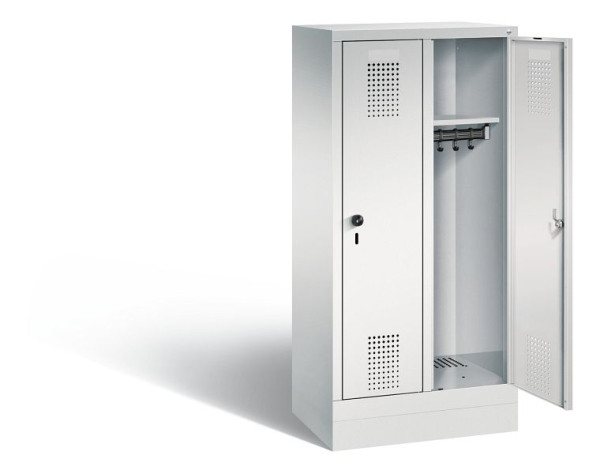 C+P Kindergarten-Spind Evolo, H1300xB610xT300mm, Farbe: Lichtgrau, 480203-20 S10049