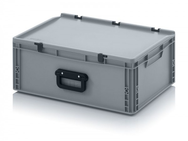 Auer Eurobehälter Koffer 2GL 2 Griffe auf der Längsseite, LxBxH: 60 x 40 x 23,5 cm, ED 64/22 2GL