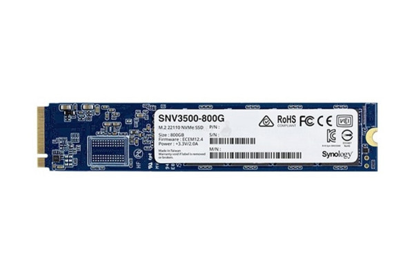 Synology NVMe PCIe 3.0 800GB M.2 22110, 3100 MB/s lesen, 550 MB/s schreiben, SNV3500-800G