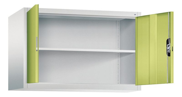 C+P Aufsatzschrank Acurado, H790xB1200xT500mm, Farbe: Lichtgrau / Viridingrün, Muldengriff, 9485-000 S10182