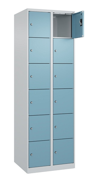 C+P Schließfachschrank Evolo PLUS, 12 Fächer, 1850x600x500mm, 7035/0010, 049000-206 S10009