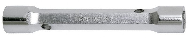 Kraftwerk Gerader Doppelsteckschlüssel, massive Ausführung, CNC-präzisionsgefertigt 14 x 15 mm, 2599-1415