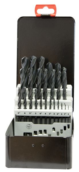 SW-Stahl Spiralbohrersatz, HSS-R, 1-13 mm, 25-teilig, 80425L