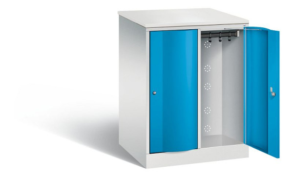 C+P XL-Schließfachschrank Resisto, H1077xB772xT640mm, Farbe: Lichtgrau / Lichtblau, 8271-273 S10052