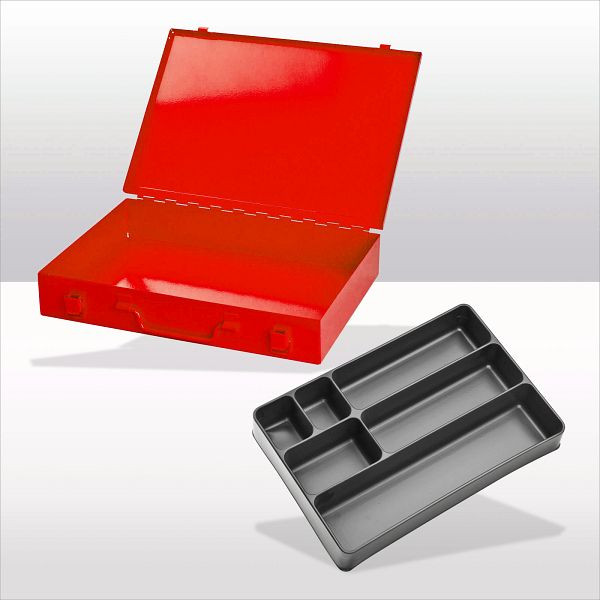 ADB Stahlblechkasten mit Spannverschluss / 6-fach / RAL 3020, 88616