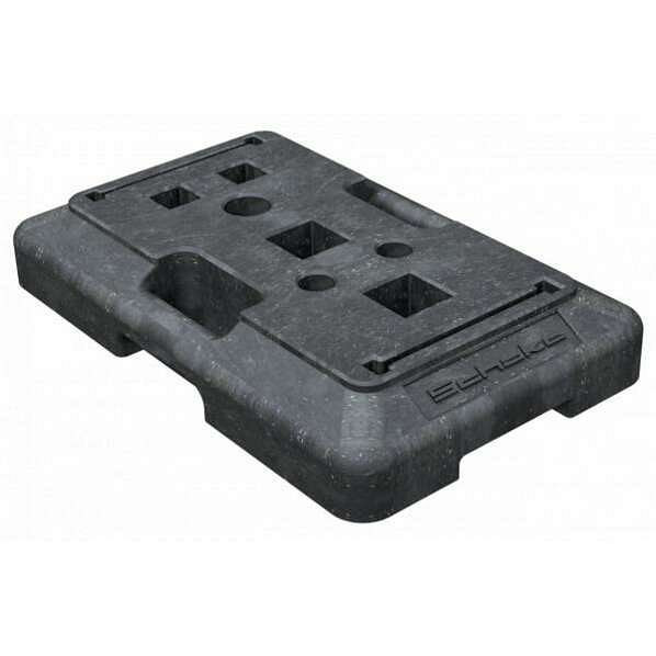 Schake Multifußplatte 20 kg, Kunststoffrecycling, 31996-1, 4250384760045