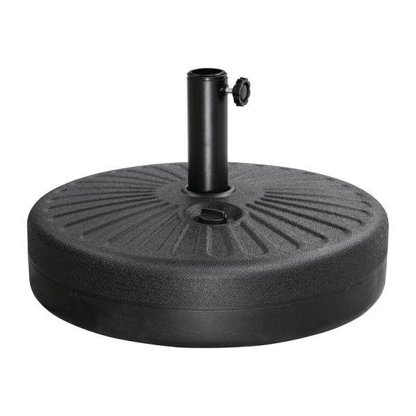 Bolero Sonnenschirm Sockel Schwarz 20 Liter Sand oder Wasser, FS231