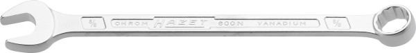 Hazet Ring-Maulschlüssel, Außen-Doppel-Sechskant Profil, 5/8 ", 600NA-5/8