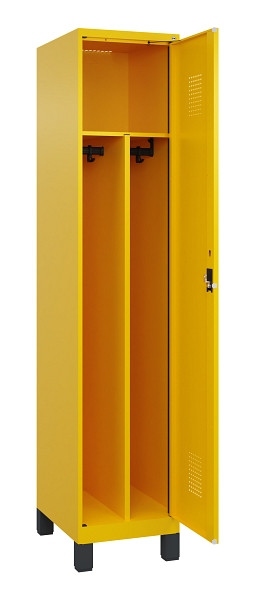 C+P Spind Evolo PLUS, mit Füßen, 1 Abteil, 1950x400x500mm, 1023/1023, Verschluss Zylinderschloss, 049010-12F S10049