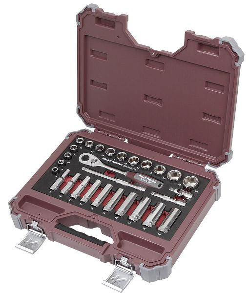 Kraftwerk PRO LINE Steckschlüssel-Satz, 3/8", 28-teilig, 204.202.112