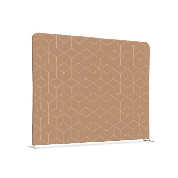 Showdown Displays Textil Raumteiler 150-150 Doppel Hexagon Beige, ZWS150-150SSK-DSI12
