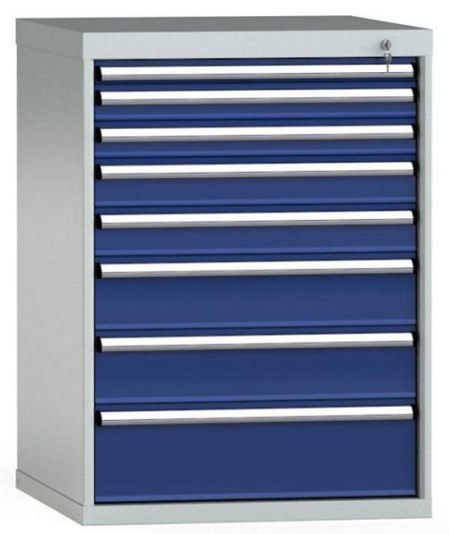 KLW Schubladenschrank 1000 x 725 x 750 mm H x B x T, Einbaumaß: 900 mm, Einteilung: 36x36 Einheiten, VU / 200 kg, SGB1000-08UP-001