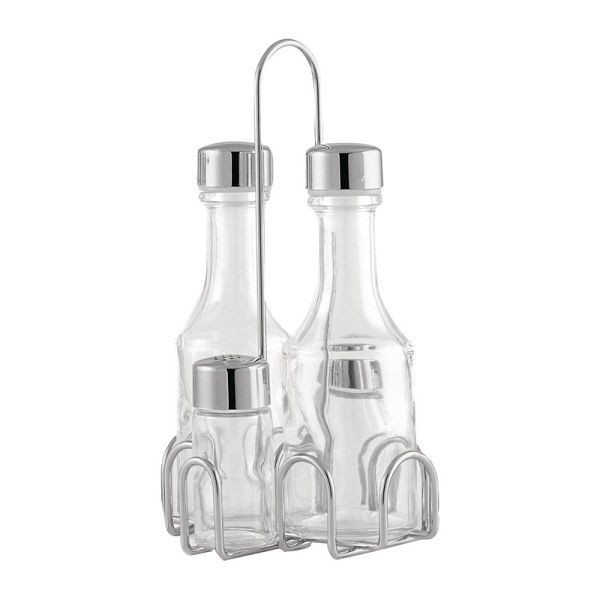 Comas komplettes Menage Set mit Ständer, Edelstahldeckel, DY416, 28425734036976