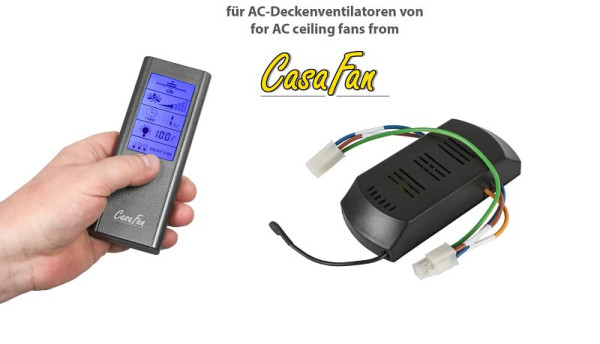 CasaFan Fernbedienung FB-FNK-D LCD Touch (Handsender + Empfänger), 85236