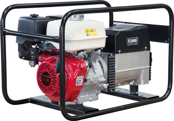 ELMAG Stromerzeuger SEB 6500WD, mit HONDA- Motor GX390, 53110