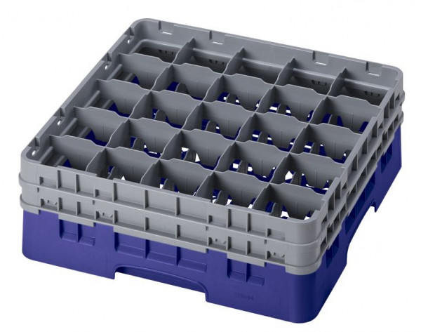 Cambro Spülkorb mit 25 Fächer Camrack® 13,3 cm Marineblau, 25S434186