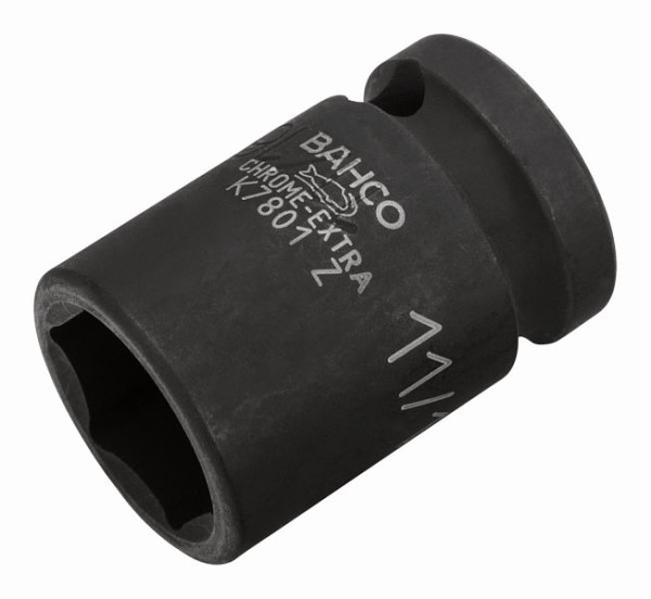 Bahco 1/2" Kraft-Steckschlüssel-Einsatz, 6kant, SW 1 1/2", K7801Z-1.1/2