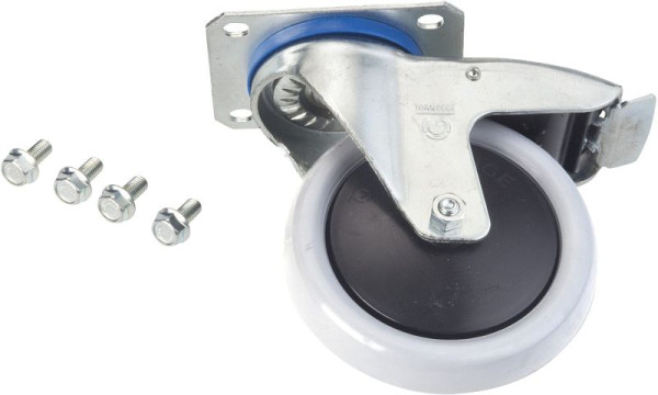 Hazet Lenkrolle, mit Feststeller, schwarz, Ø 125 mm, für Werkstattwagen Hazet Assistent 167 XXL, 179, (179 N, 179 N X bis Dezember 2020), 179-011