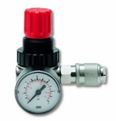 Airpress Druckminderer 1/4" 12 bar mit 1 Schnellkupplung, 4345925