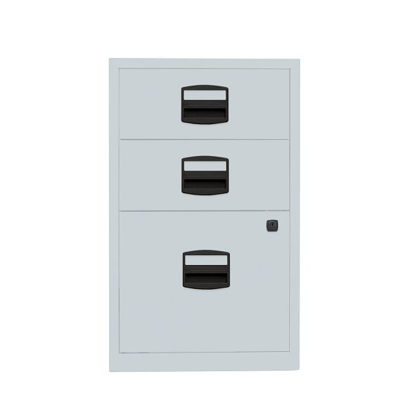 Bisley Home Beistellschrank PFA, 2 Universalschubladen, 1 HR-Schublade, 145 lichtgrau antibakteriell, PFA3145