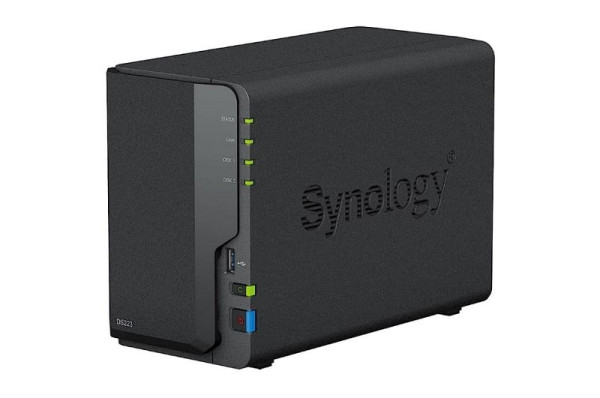 Synology Network Attached Storage, 2-Bay, Hotswap, ohne HDD, Quad core, 2GB RAM, DS223