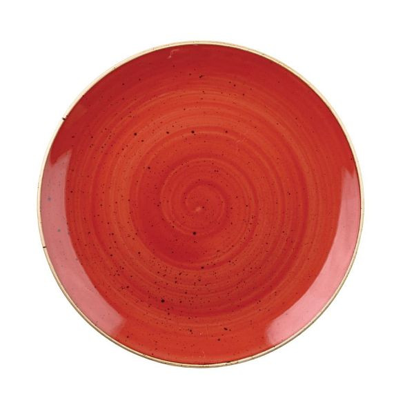 Churchill Stonecast, runde Coupe-Schüssel, Beerenrot, 248 mm (12 Stück), DB064