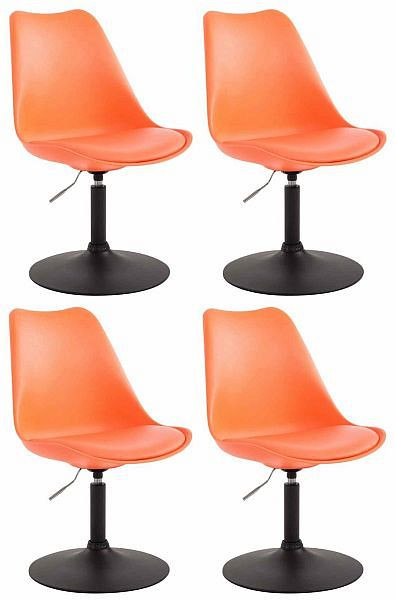 CLP Esszimmerstuhl Maverick B Kunststoff, orange, VE: 4 Stück, 320162