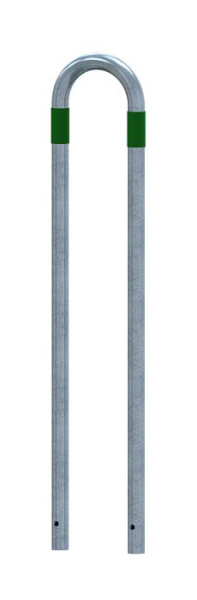 Schake Absperrbügel als Basis - Schutz, grün reflektierenden Streifen, Gesamthöhe: 1400mm, 4L48_70SGR