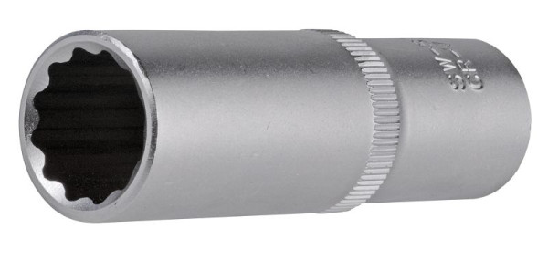 SW-Stahl Steckschlüsseleinsatz, 1/2", Zwölfkant, 17 mm, tief, 05632-17SB