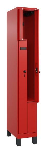 C+P Z-Spind Evolo PLUS, Füße, 2 Fächer, 1950x300x500mm, 3020/3020, Drehriegel, 049013-102 S10022