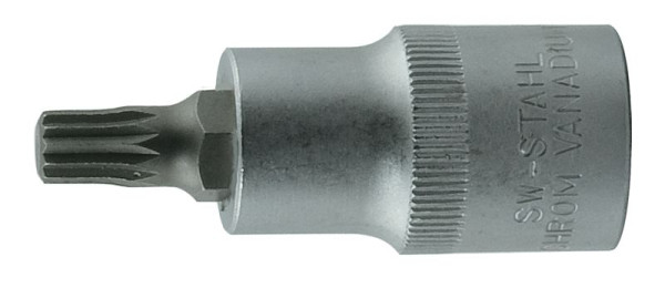 SW-Stahl Schraubendreheinsatz, 1/2", Innenvielzahn, M5 x 53 mm, brüniert, 05301L
