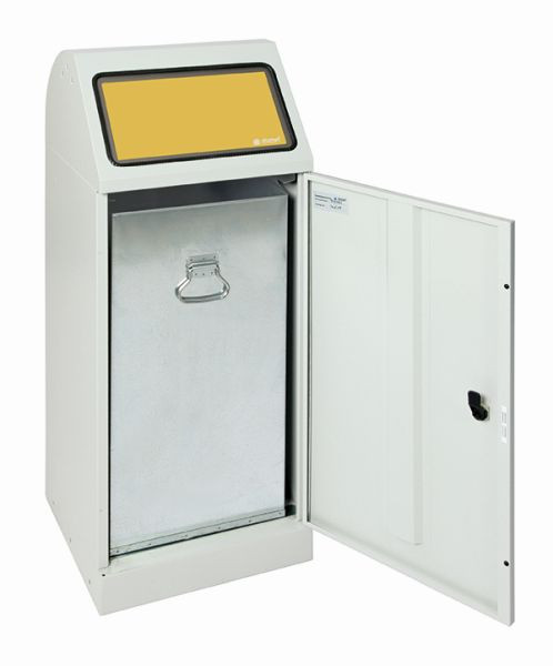 stumpf Abfalltrennung Flex-M, RAL 7035/ProPads, verzinkter Innenbehälter, 70 Liter, 665-075-0-2-735