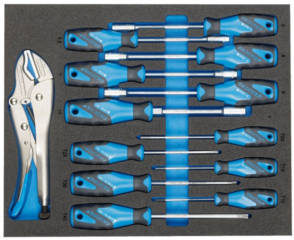 GEDORE TS CT2-2133-2163TX Werkzeugsortiment in 2/4 Check-Tool-Modul, 2957469
