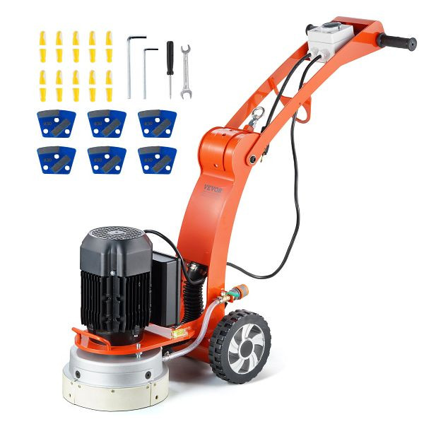 VEVOR Betonbodenschleifer 10 Zoll handgeführte Poliermaschine 3,0 PS, HNTSGJJS1300C00IVV2