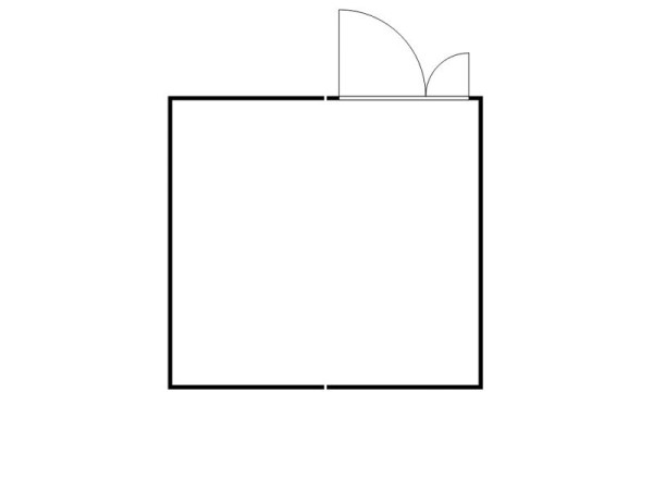FLADAFI Materialcontainer-Kombination MC 1440, verzinkt, vormontiert, ohne Boden, Doppelflügeltür (asymmetrisch) auf der 4,30 m Seite, F14430204-F911-F1441