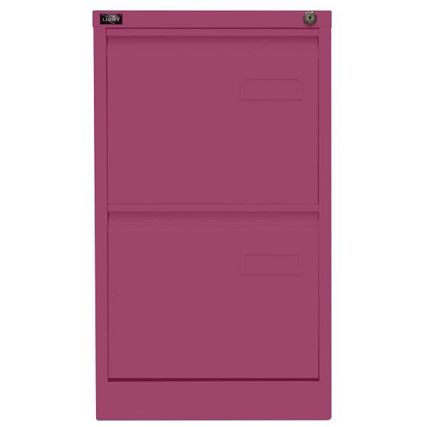 Bisley LIGHT Hängeregistraturschrank LIGHT, einbahnig, 2 HR-Schubladen, 621 beere, IPCCA12621