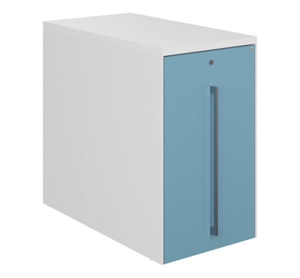 C+P Auszugschrank in Schreibtischhöhe Asisto, H740B430T800 mm, 9016/0010, rechts der Tischplatte, 148466-00R S10061