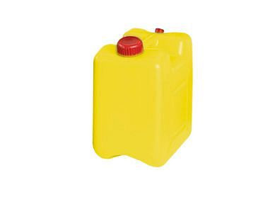 DENIOS Entsorgungskanister aus PE-HD, mit Entlüftungsverschraubung, 10 Liter, gelb, 281922