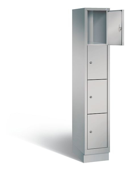 C+P Schließfachschrank Evolo, H1800xB320xT500mm, Farbe: Weißaluminium, 48020-104 S10126