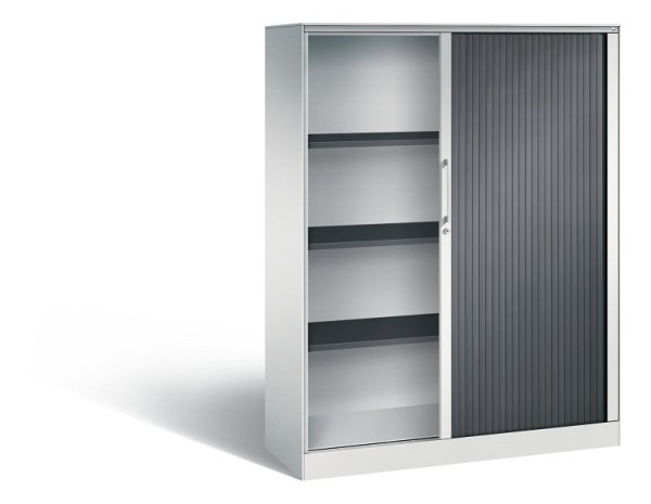 C+P Rollladenschrank Asisto, H1639xB1200xT435mm, Farbe: Lichtgrau / Schwarzgrau, Bügelgriff, 4 OH, 143011-000 S10040