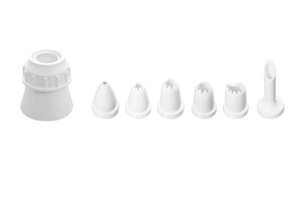 Schneider Tüllen-Set für Haushalts-Spritzbeutel, Polyethylen, RAL 9003, weiß, 350147