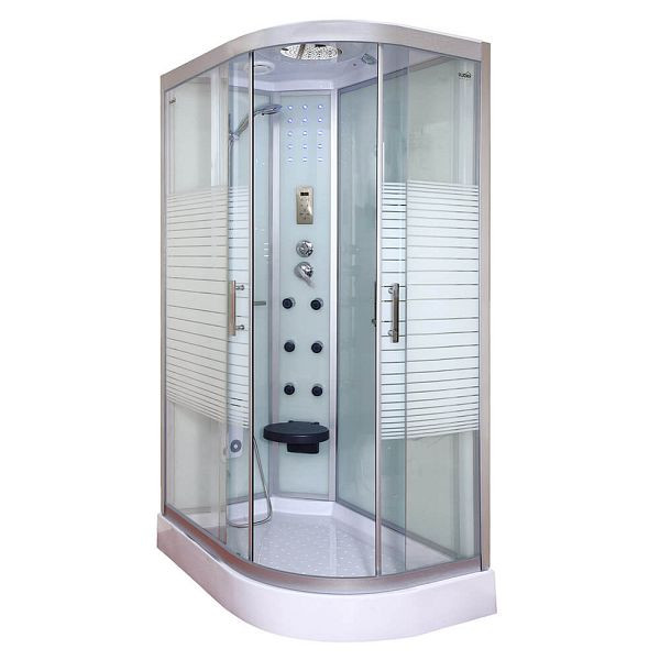 HOME DELUXE Duschkabine WHITE PEARL - 120 x 80 cm Rechts, 1018