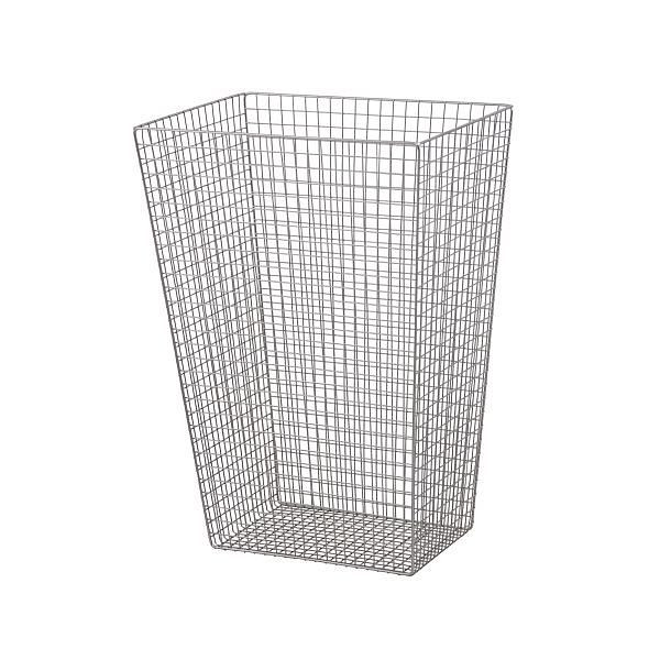Air Wolf Abfallkorb mit 60 Liter Volumen, Serie Lambda, H x B x T: 630 x 440 x 315 mm, Edelstahl poliert, 20-709