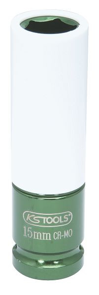KS Tools 1/2" Alu-Felgen Kraft-Stecknuss, lang, 15mm, 515.2015