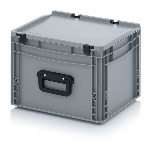 Auer Eurobehälter Koffer 2GL 2 Griffe auf der Längsseite, LxBxH: 40 x 30 x 28,5 cm, ED 43/27 2GL